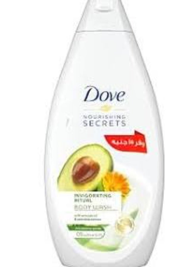 DOVE INVIGORATING AVOCADO BODY WASH 500ML