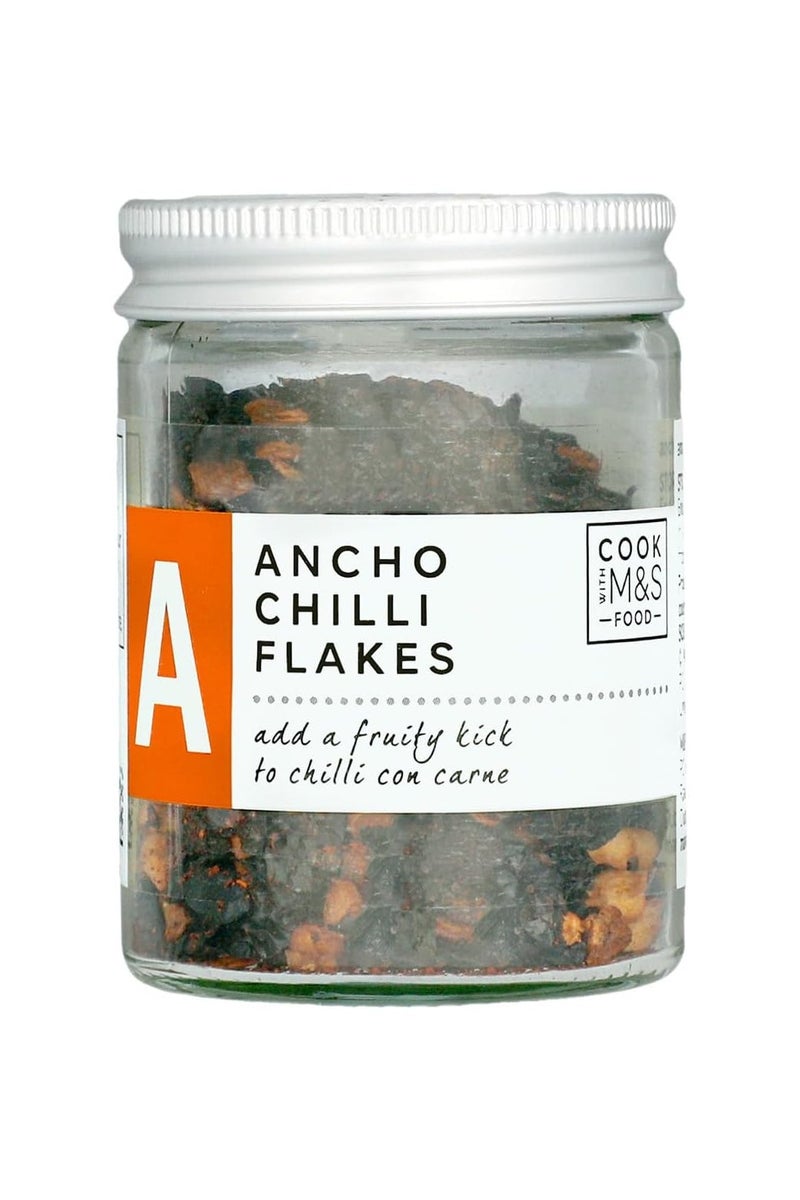 Ancho Chilli Flakes, 30g