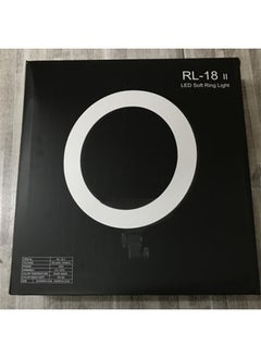 General 18 Inch Fill Light 45cm Ring Light Anchor Led Photography Light Beauty Light Live Beauty Fill Light Bracket-Color:45cm Lamp + Cosmetic Mirror + Mobile Phone Clip + Storage Bag  - Image 3