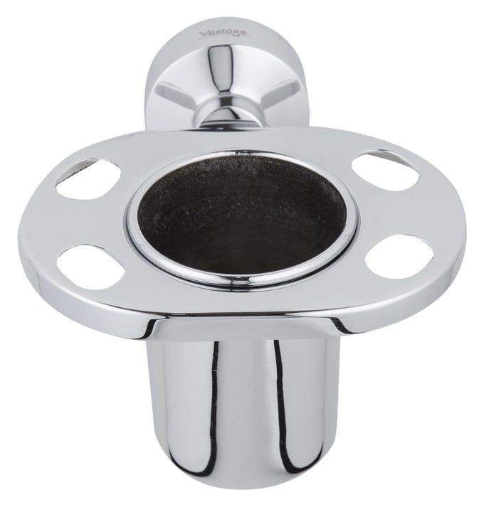 VCO18002 TUMBLER WALL MOUNT 100 BRASS HOLDER WITH CORROSION RESISTANT DESIGN FOR BATHROOM KITCHEN OTHER SETTINGS