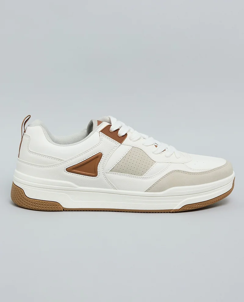 أر أند بي Color Block Lace Up Sneakers