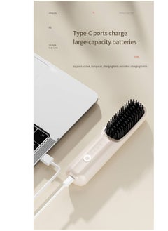 General Mini Ionic Straightening Comb – Travel-Friendly Straightener & Curler for Men/Women, Dual-Use Hair Styling Tool  - Image 2