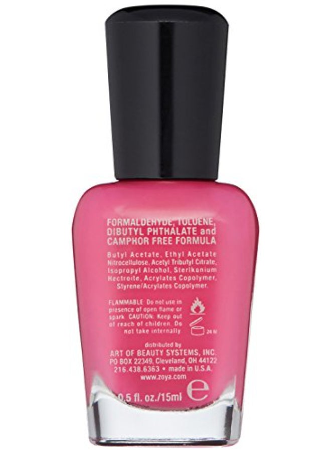 ZOYA Kelsey Nail Polish Muted Cerise Pink Cream Polish CoolTone Alluring Playful Color LongWear Big10Free Vegan 05 fl oz - Image 4