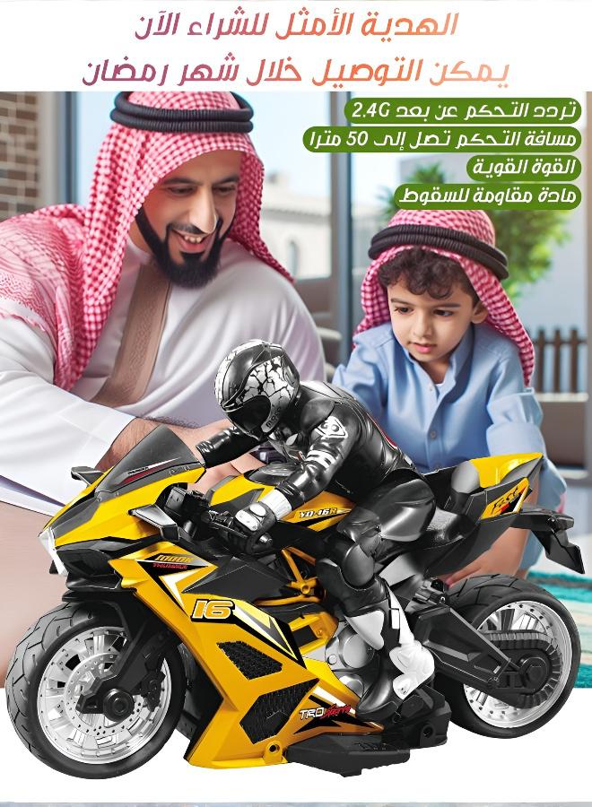 دراجة نارية لاسلكية 2.4G عالية السرعة للأطفال والمراهقين - سيارة تحكم عن بعد متينة للطرق الوعرة ببطارية تدوم طويلاً - Image 2