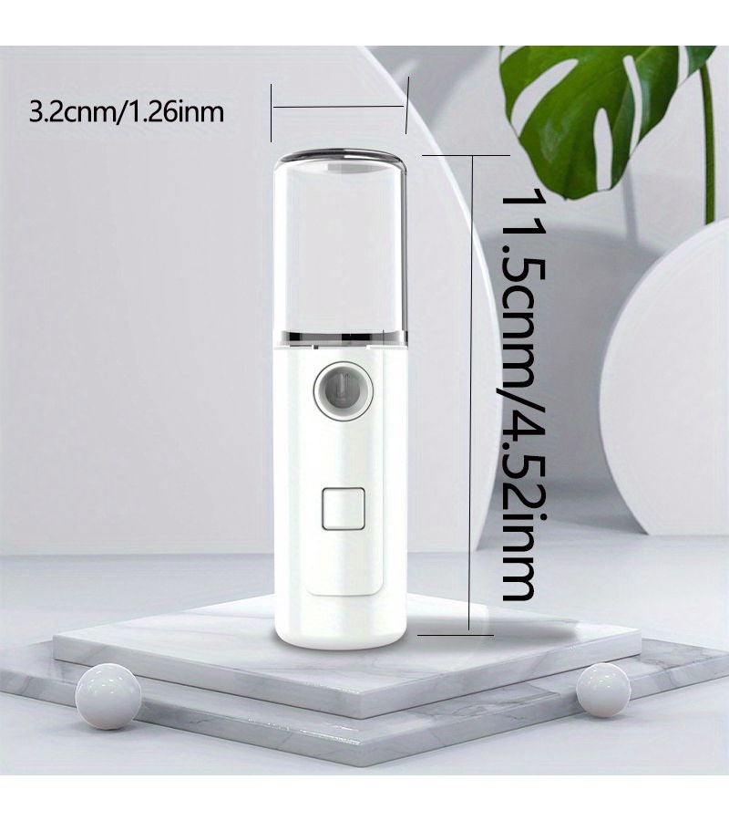Portable Mini Humidifier Facial Sprayer Rechargeable Cute Rabbit Design Moisturizing for Face Daily Makeup Gift Green - Image 5