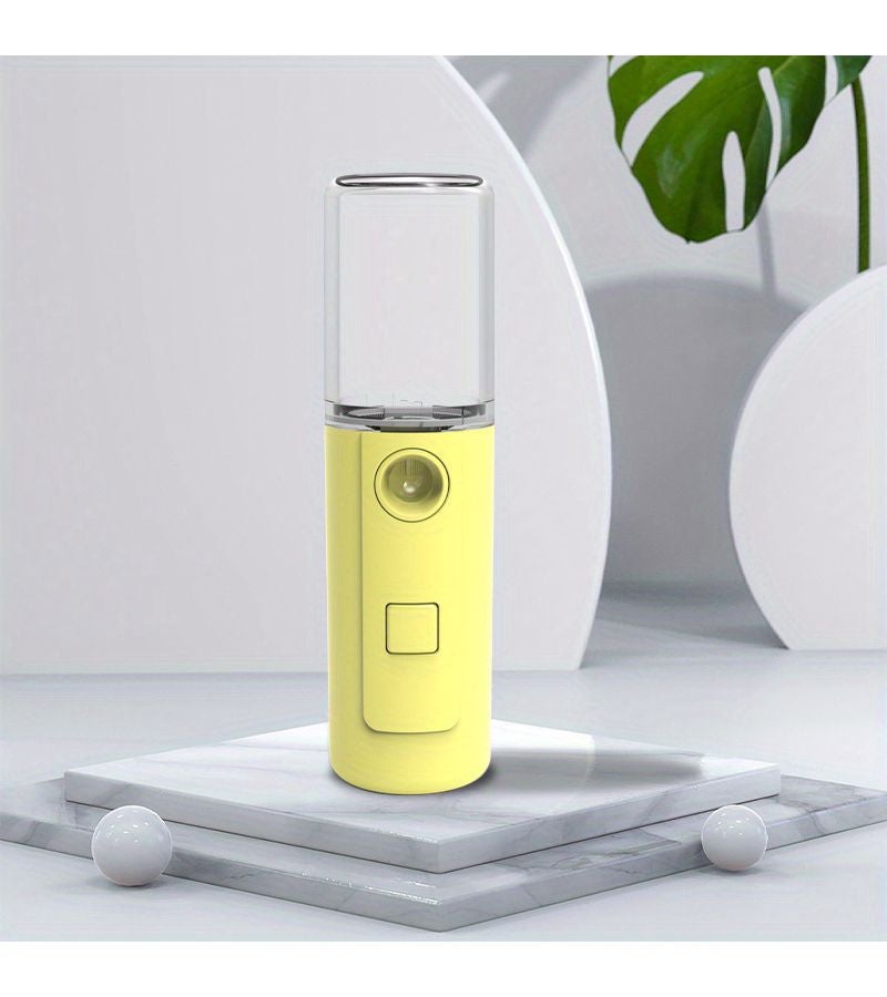 Portable Mini Humidifier Facial Sprayer Rechargeable Cute Rabbit Design Moisturizing for Face Daily Makeup Gift Green - Image 3