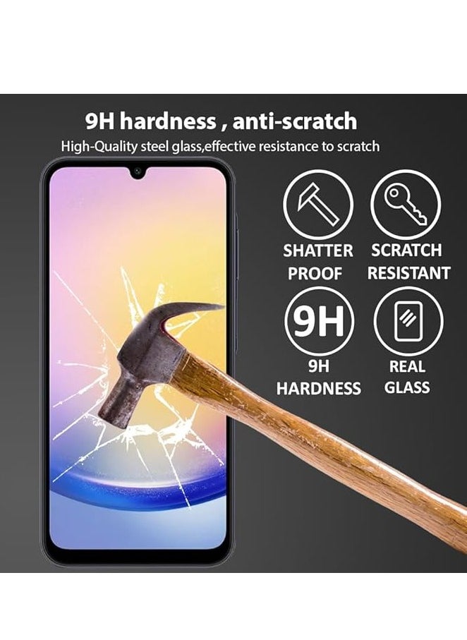 YoYoTech Screen protector for Samsung Galaxy A25 5G Edge to Edge Full Screen Coverage Anti Scratch Tempered Glass Film  - Image 2