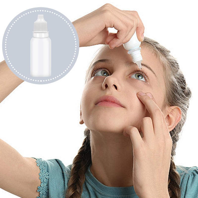 Bcautay 50Pcs Small Empty Squeeze Dropper Bottles Plastic Thin Tip Dropper Bottles 15ML Portable Squeezable Liquid Dropper with Cap and Plug for Oil Liquid Storage (White) - Image 4