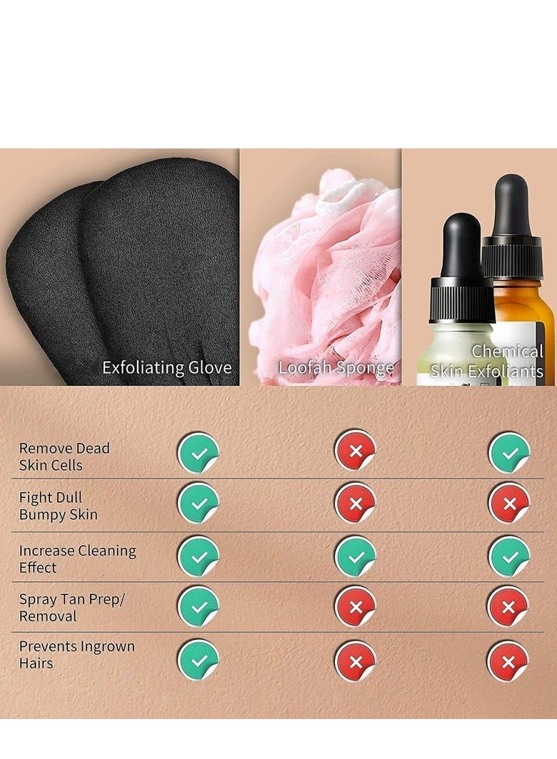 Shower Gloves, Exfoliating Glove, Scrub Gloves, Exfoliating Bath Glove, Exfoliating Mitt, Special Body Scrubber for Removes Dead Skin without Damaging the Skin  - Image 4