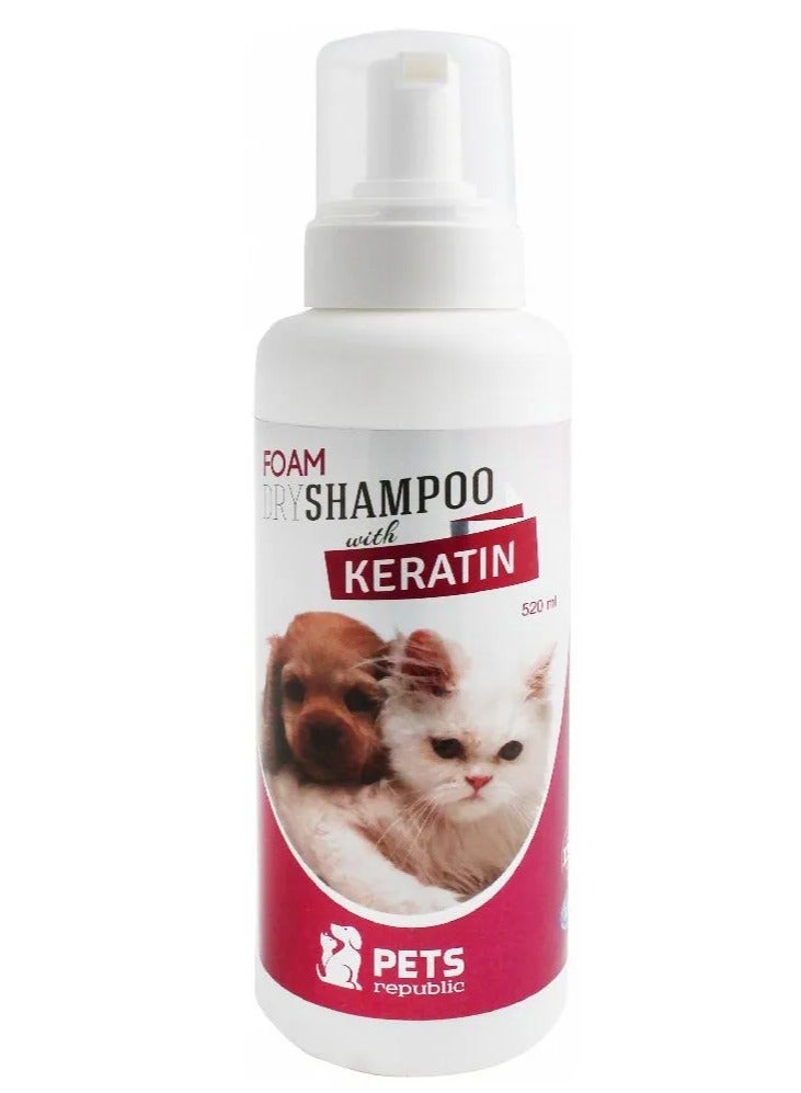 بيتس ريبابليك شامبو جاف فوم مضاد للبكتيريا بالكيراتين 520 مل