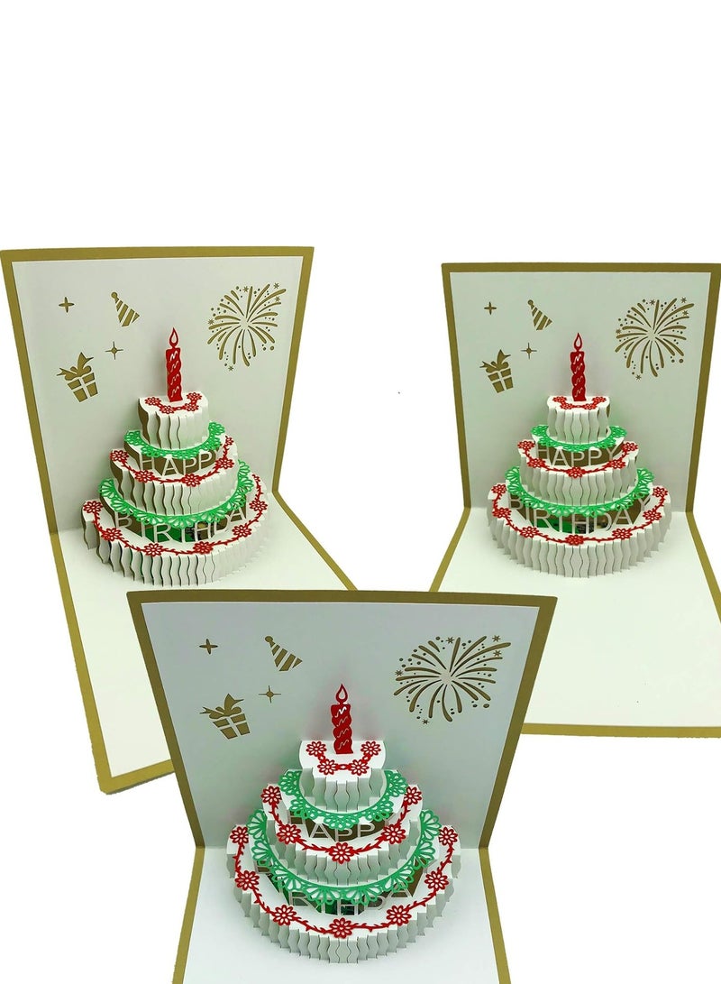 JoyousSto 3D Pop Up Birthday Cards,Warming LED Light Birthday Cake Music Happy Birthday Card Postcards Pop Up Greeting Cards Happy Birthday Cards Best for Mom,Wife,Sister,Boy,Girl,Friends - Image 5