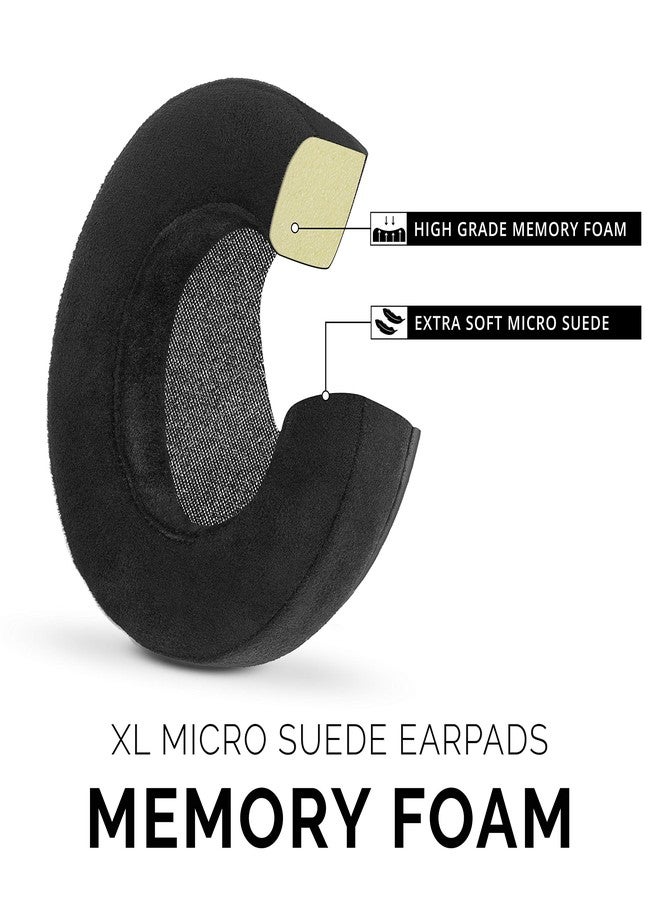 BRAINWAVZ XL Micro Suede Memory Foam Earpads for AKG 701 & Many Other Large Over The Ear Headphones - Sennheiser, JBL, Bayerdynamic, HifiMan, ATH, Philips, Fostex, Sony Ear Pads - Image 4