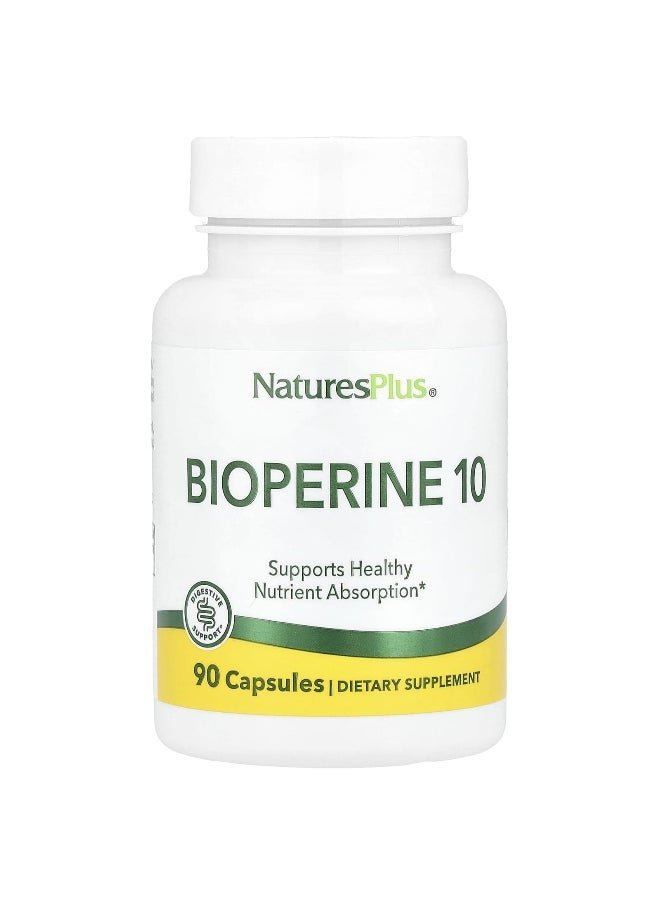 Natures Plus - NaturesPlus, Bioperine 10, 10 mg, 90 Capsules - Image 1