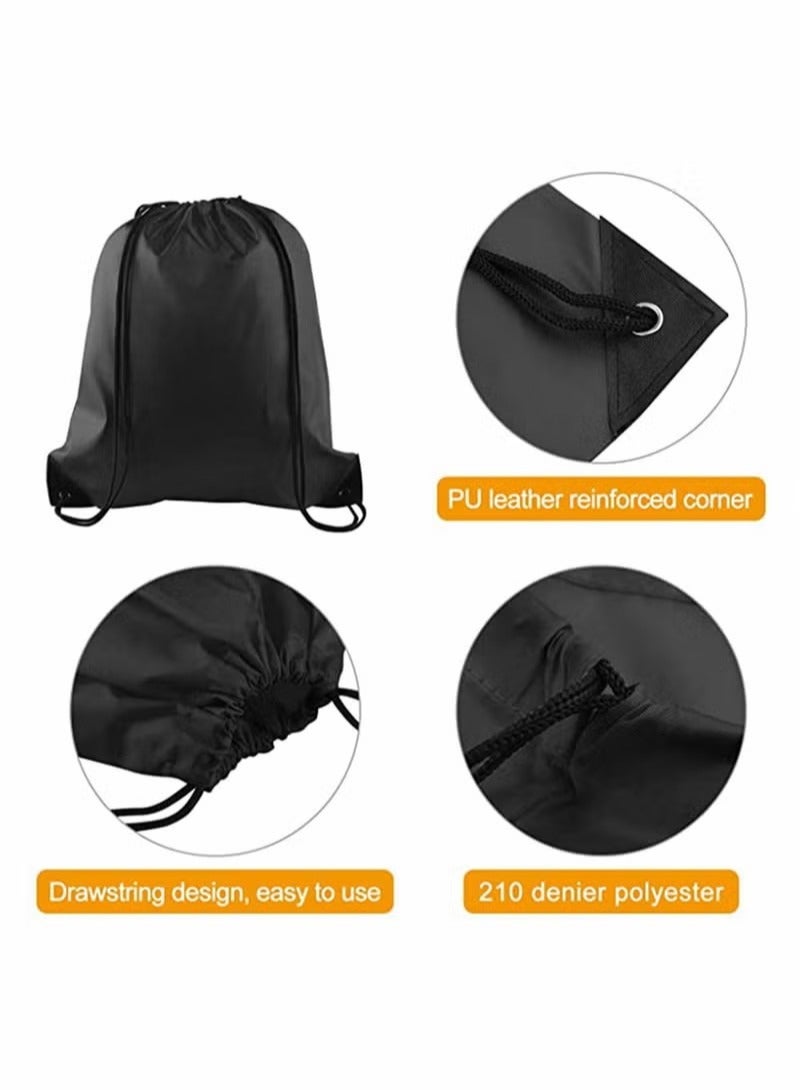 2 Pack Drawstring Backpack Bags String Backpack Bulk Tote Sack Cinch Bag Sport Bags, for School Gym Traveling Yoga Beach Storage Gift - Image 3