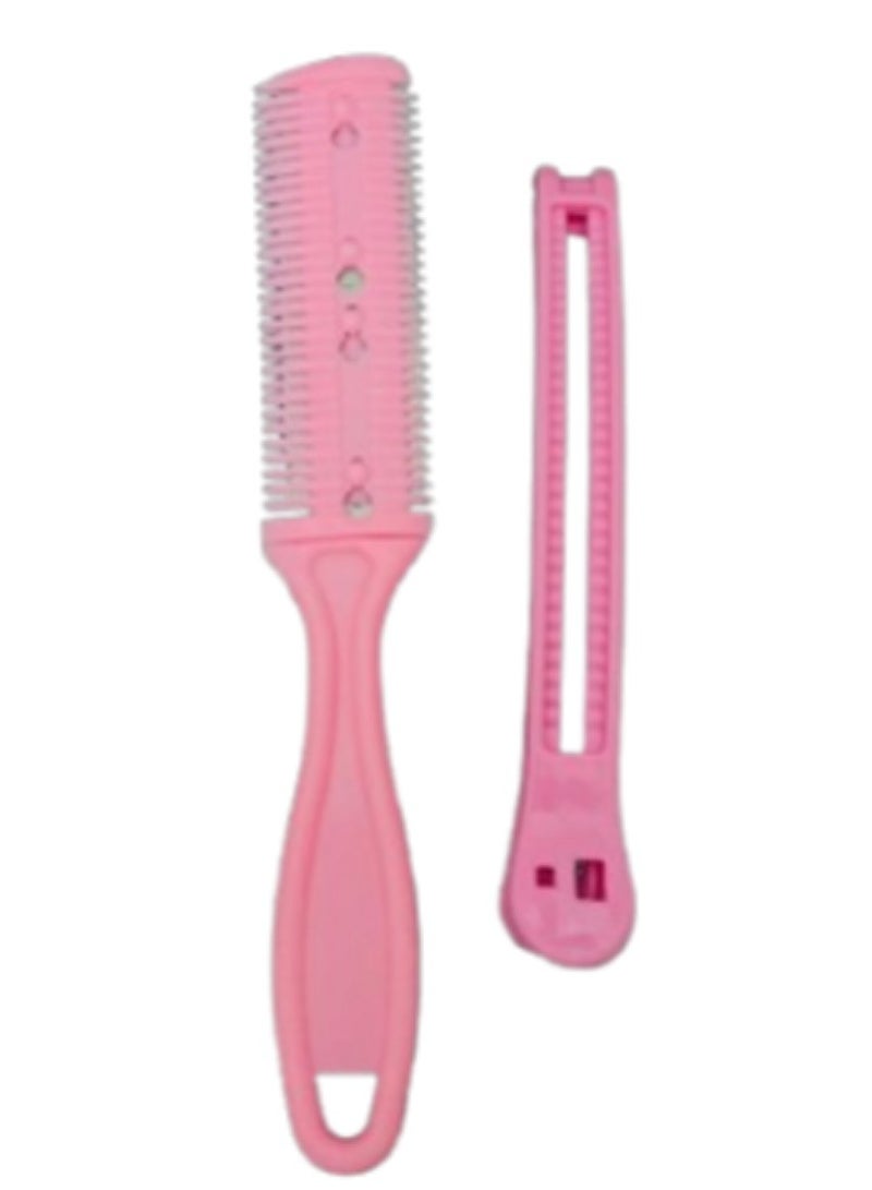 Double Edge Razor With Clamp, Hair Thinning Comb Slim Haircuts Cutting Tool - Image 1