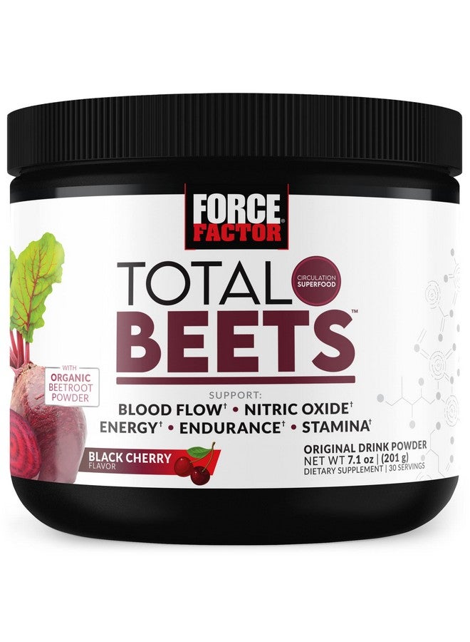 Force Factor Total Beets Superfood Beet Root Powder With Nitrates To Support Circulation Blood Flow Nitric Oxide Energy Endurance And Stamina Cardiovascular Heart Health Supplement 30 Servings - Image 1
