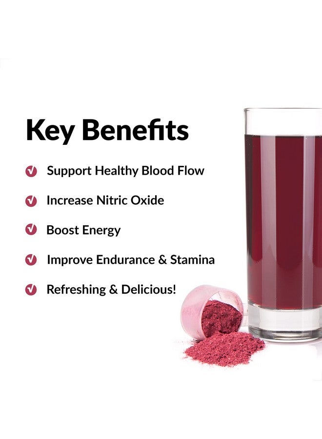 Force Factor Total Beets Superfood Beet Root Powder With Nitrates To Support Circulation Blood Flow Nitric Oxide Energy Endurance And Stamina Cardiovascular Heart Health Supplement 30 Servings - Image 2