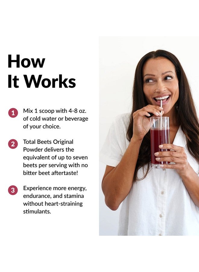 Force Factor Total Beets Superfood Beet Root Powder With Nitrates To Support Circulation Blood Flow Nitric Oxide Energy Endurance And Stamina Cardiovascular Heart Health Supplement 30 Servings - Image 4