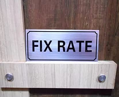 Deziine� Self Adhesive Exit Signage Board for Indicating Instruction Door � Fix Rate - Stainless Steel Emergency Sign(20 x 9) - Image 5
