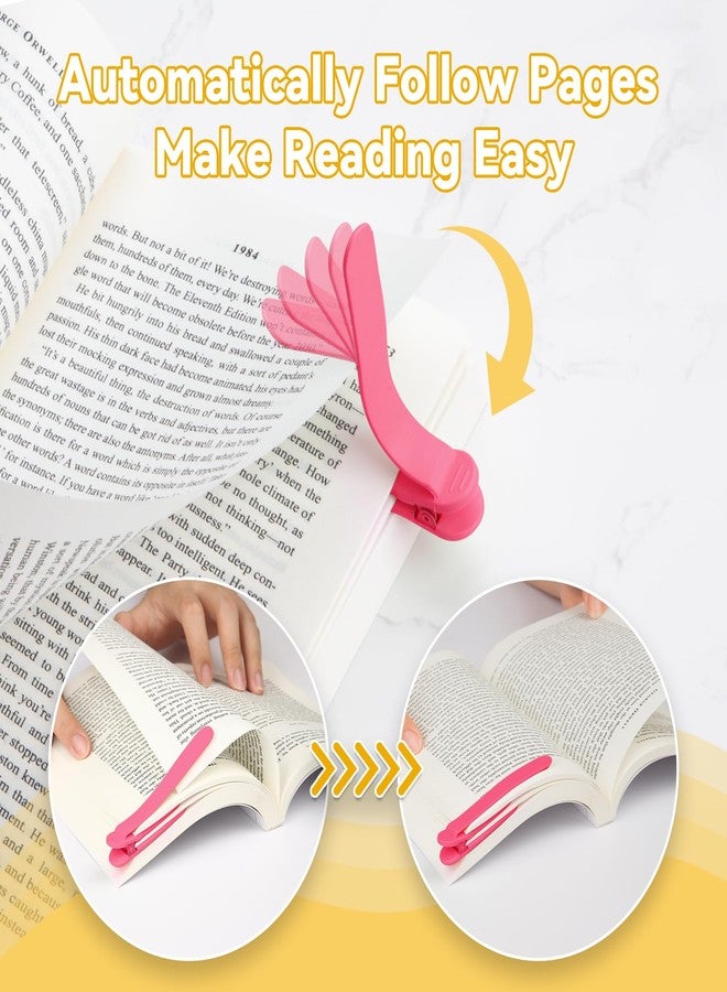 PICcircuit 6 PCS Automatic Bookmark, Smart Bookmarks for Women Men Book Accessories Silicone Book Mark Bible Book Markers Book Marks for Reading Book Lovers Gifts Bookish Gifts Birthday Party Favors, Blue - Image 3