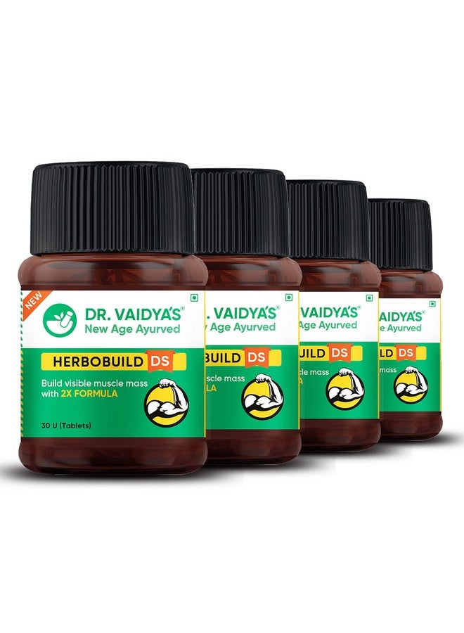 DR. VAIDYA'S Dr. Vaidya's Herbobuild DS (Double Strength) Capsules (Pack of 4 (30 Capsules))  - Image 1