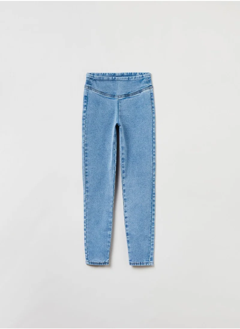 او في اس OVS Girls Jeggings - Blue