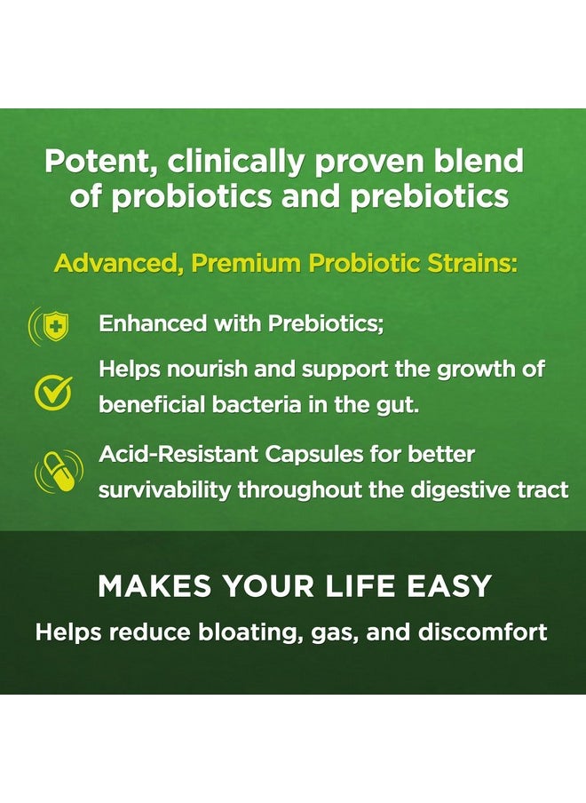 AMVILAB - Digestive Health Supplement Daily Probiotic 7 Billion Cfus Per Capsule 5 Essential Strains Including Lactobacillus Gg. Supports Intestinal And Immune Health. 60 Capsules - Image 1