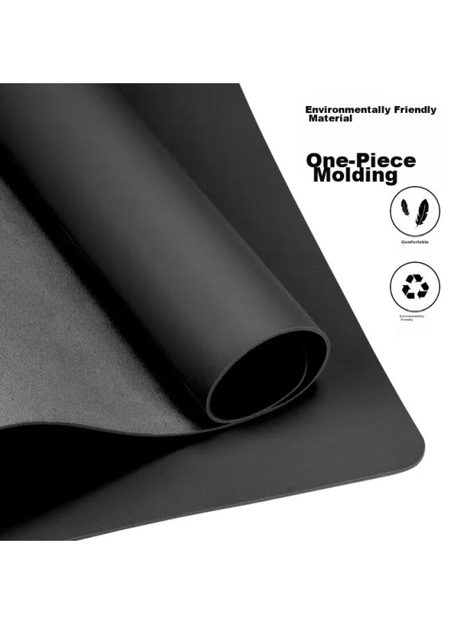 Jplayer Mouse Pad, Extra Large Office Desk Pad, Laptop Pad, Keyboard Pad, Home Office Writing Desk Pad, Waterproof Pad, Leather, Dirt-resistant, Customizable, Black, 120*60cm - Image 5