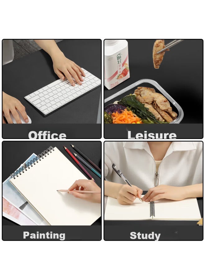 Jplayer Mouse Pad, Extra Large Office Desk Pad, Laptop Pad, Keyboard Pad, Home Office Writing Desk Pad, Waterproof Pad, Leather, Dirt-resistant, Customizable, Black, 120*60cm - Image 3