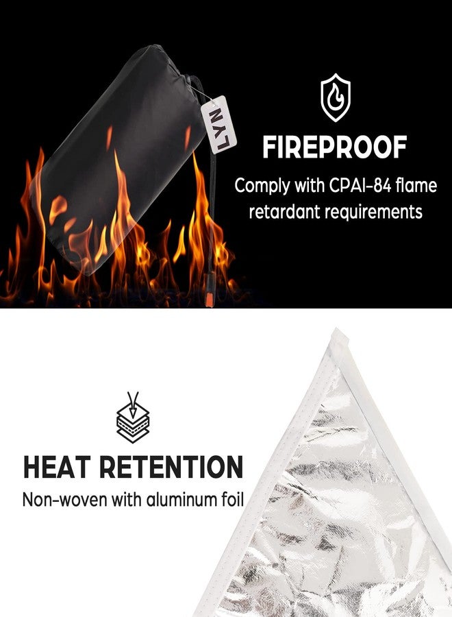 LYN Emergency Shelter Survival Tube Tent with Door Dual Zippers Fireproof Material Reflective Waterproof Survival Kits - Image 5