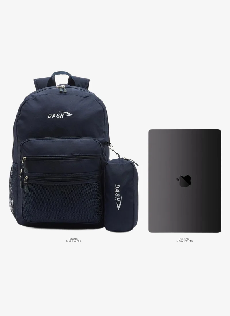 Dash Solid 2-Piece School Backpack Set For Kids 13 Years+ With Pencil Pouch