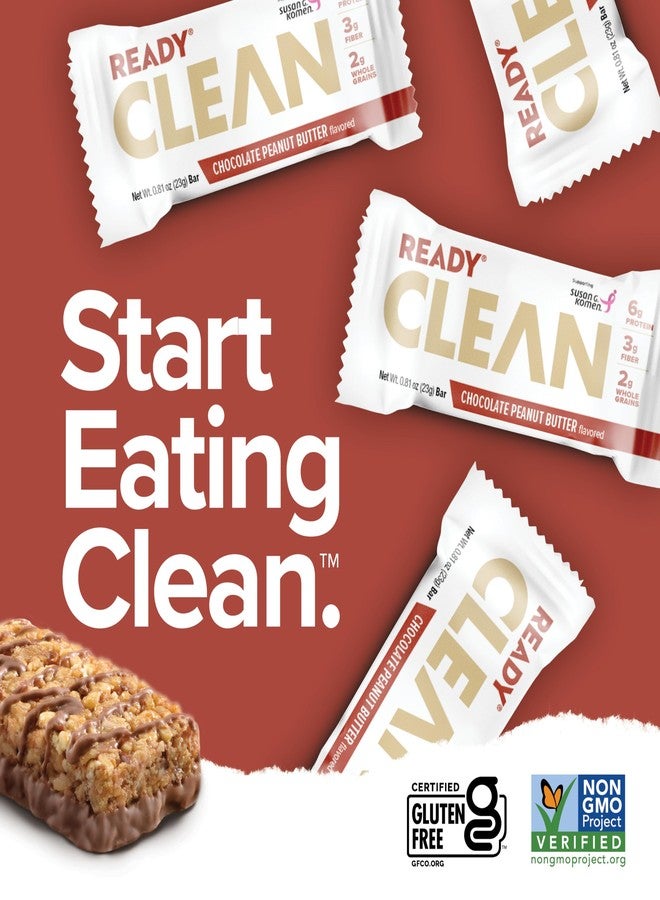 Ready® Clean Minis Protein Bars – Healthy Snack Bars with Whey Protein & Fiber | Gluten-Free, Non-GMO, On-the-Go Snack for Kids & Adults | 90 Cal Energy Bites | Chocolate Peanut Butter (20 bars) - Image 4