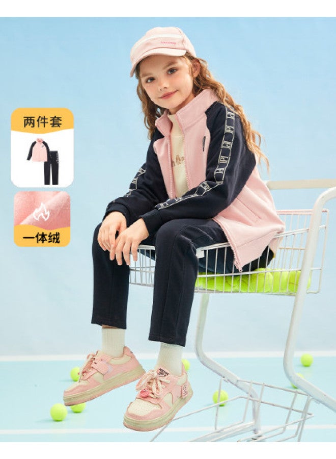 Hush Puppies Neutral Children's Sportswear Set Autumn Winter Outfit Boys Girls School Uniform Set - Image 1