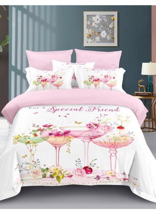 pink wine glass