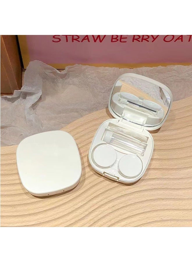 Contact Lens Case, Hard Travel Contact Lenses Box Holder Container Soak Storage Kit Cute With Mirror, Tweezers, Remover Tool Stick, Eye Contact Case Container - Image 2