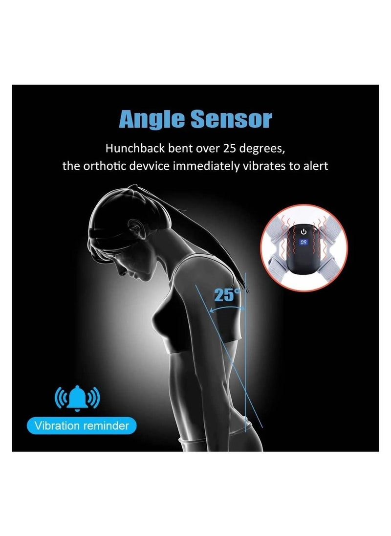 Smart Back Brace Posture Corrector with Invisible Sensor, Relieves Pain, Straightens the Back, Prevent Humpback Correct Bad Posture Habits