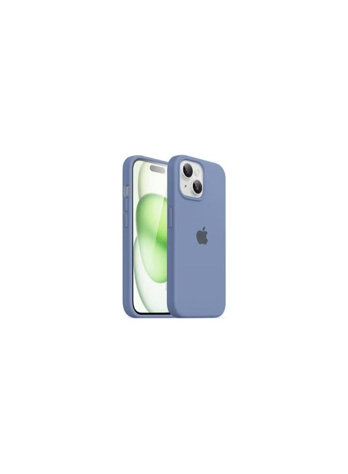 CATANES iPhone 15 Plus Case Silicone Case Cover Durable and Anti Scratch Back Cover Light Blue - Image 2
