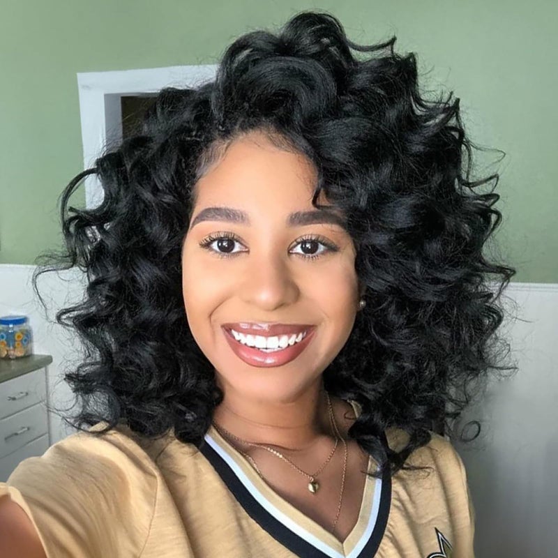 ToyoTree Ocean Wave Crochet Hair 9 Inch 8 Packs Light Brown Short Curly Deep Wave Crochet Hair Synthetic Ocean Wave Braiding Hair Extensions 9 Inch48P