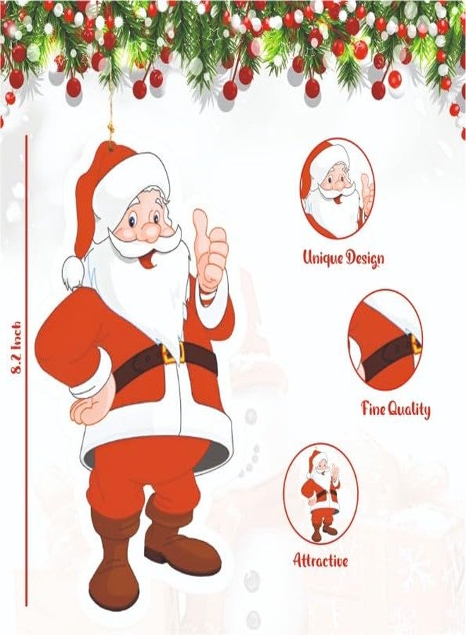 YOURS DECOR Santa Paper Banner Pack of 10 Pcs, for Christmas Decoration, Home Decor Items - Image 2