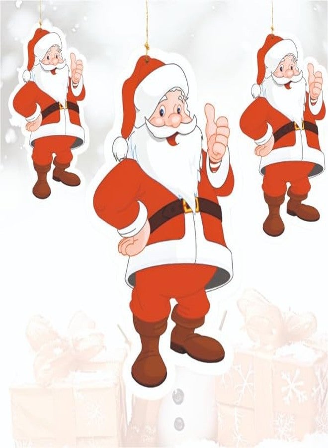 YOURS DECOR Santa Paper Banner Pack of 10 Pcs, for Christmas Decoration, Home Decor Items - Image 1