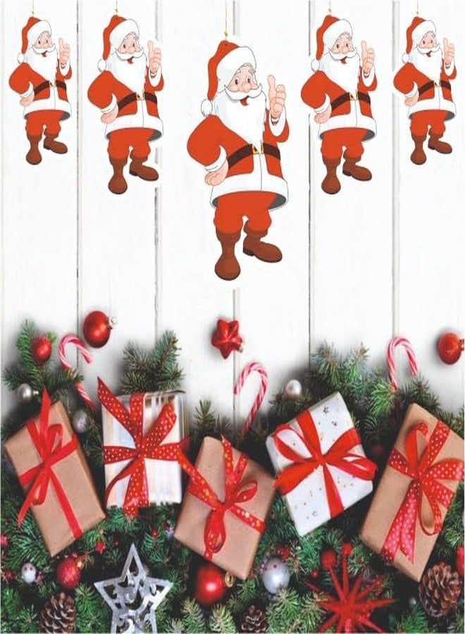 YOURS DECOR Santa Paper Banner Pack of 10 Pcs, for Christmas Decoration, Home Decor Items - Image 3