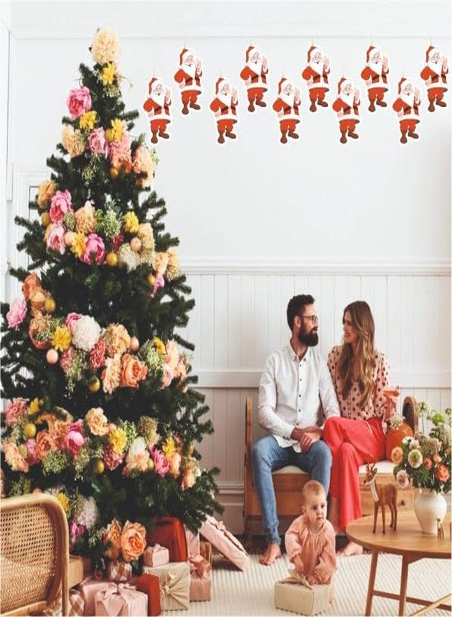 YOURS DECOR Santa Paper Banner Pack of 10 Pcs, for Christmas Decoration, Home Decor Items - Image 4