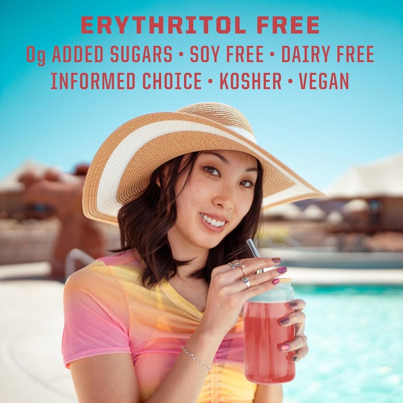 Sunwarrior Hydration Powder Electrolyte Packets Powder  Strawberry Colada Flavored  18 Stick Packs 126g Pouch  Vegan and PlantBased Sugar Free  B12 Elderberry and Electrolytes  Active Hydration - Image 5