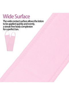 UNIMEIX UNIMEIX 4 Pack Self Tanning Mitt Applicator Kit Set Self Tan Back Applicator with Self Tanning Glove for Self Tan Mitt Mini Self Tan Glove and Sunscreen Brush (Pink)  - Image 5