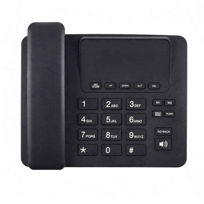 Bisofice Corded Phone Desk Landline Telephone Support One Touch Memory Button/Flash/Last Number Speed Dial 8-Ring Melody High Quality Sound Real-time Date for Elderly Seniors Home Office Business - Image 1