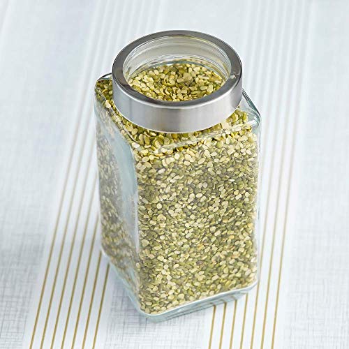 Femora Glass Containers for Kitchen| Glass Storage Jars for Kitchen| Glass Jars| 1 Year Warranty| Jars for Snacks, Fry Food, Masala, Spice, Pickles, Cookies| 985 ml| Set of 1 - Image 2