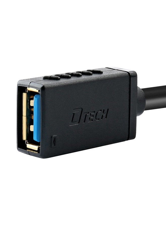 DTech USB 3.0 Extension Cable 10 Feet Type A Male to Female Extender - Black - 3m - Image 3