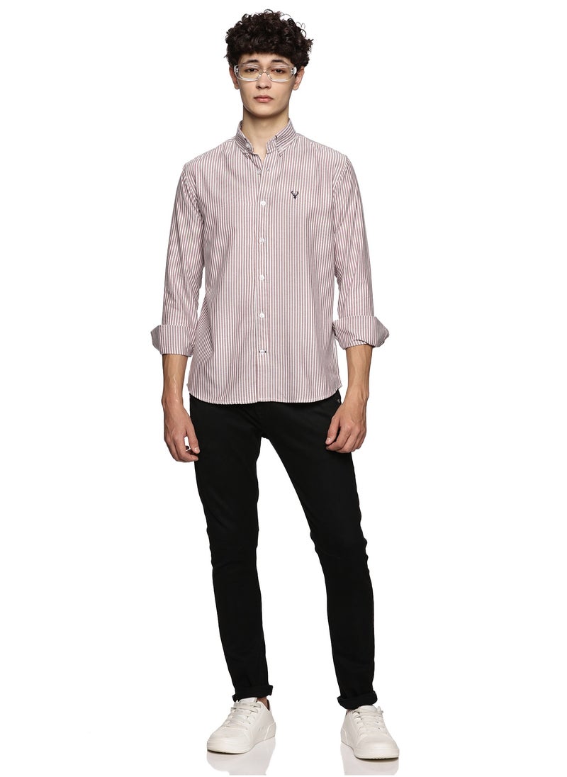 U.S. ELK Men's Button Down Shirt | Casual Slim Fit Shirt | Long Sleeve Oxford Shirts For Men | Smart Fit Cuff  - Image 4