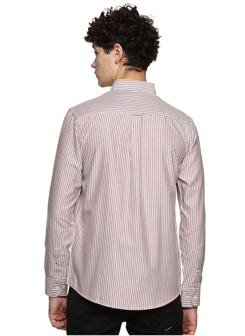 U.S. ELK Men's Button Down Shirt | Casual Slim Fit Shirt | Long Sleeve Oxford Shirts For Men | Smart Fit Cuff  - Image 3