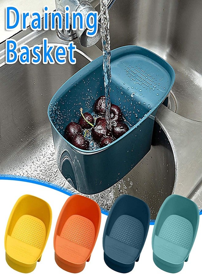 Barasti Sink Strainer Basket Kitchen Drain Shelf Sink Storage Holder for Washing Vegetables Fruits and Draining Water Multipurpose Adjustable Sink Basket - Image 3